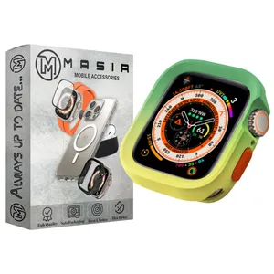  Masir AMIZEE Silicone Dual Color  Cover For Apple Watch Series Ultra 49mm / Ultra 2 49mm