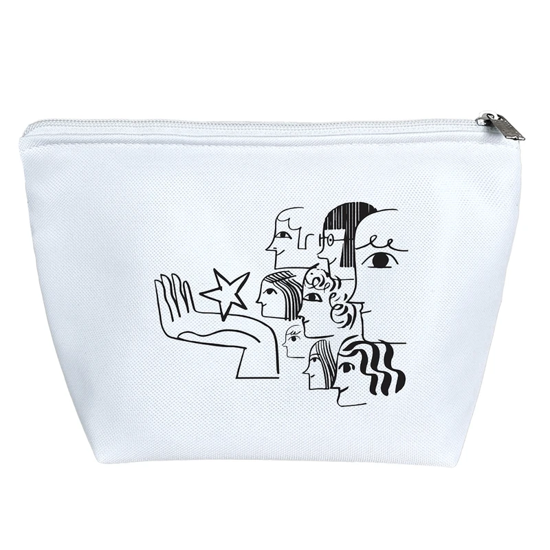 کیف لوازم آرایش دخترانه خندالو مدل نیمرخ آدم ها کد 9172