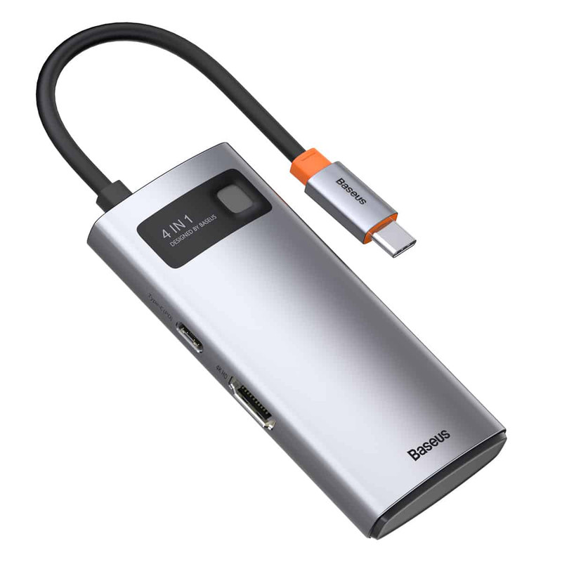 هاب 4 پورت USB-C باسئوس  مدل Metal  Gleam series CAHUB-CY0G