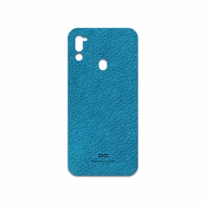 MAHOOT Blue-Leather Cover Sticker for Samsung Galaxy M21 2021 Edition