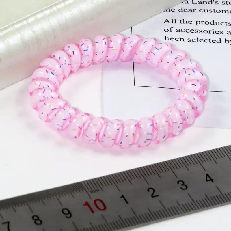 کش مو زنانه مدل سیم تلفنی کد G_Lnd_2103 مجموعه 5 عددی