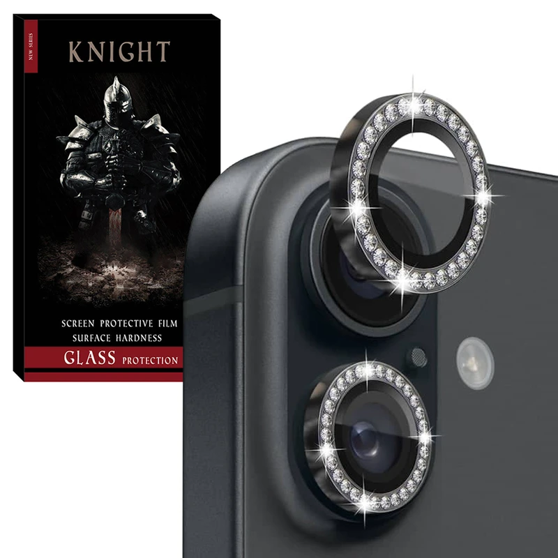 محافظ لنز دوربین فلزی نایت مدل RNG Diamond KT مناسب برای گوشی موبایل اپل iPhone 16