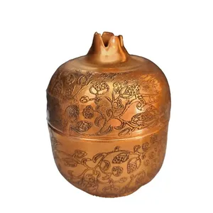 قندان مسی طرح انار مدل باغ و گل