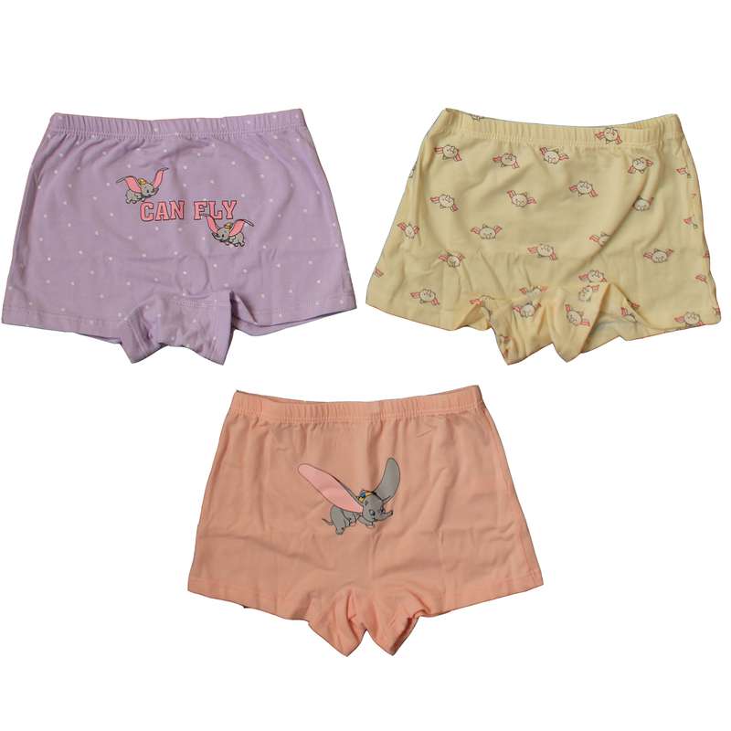 شورت دخترانه طرح فیل مدل 1024 مجموعه 3 عددی