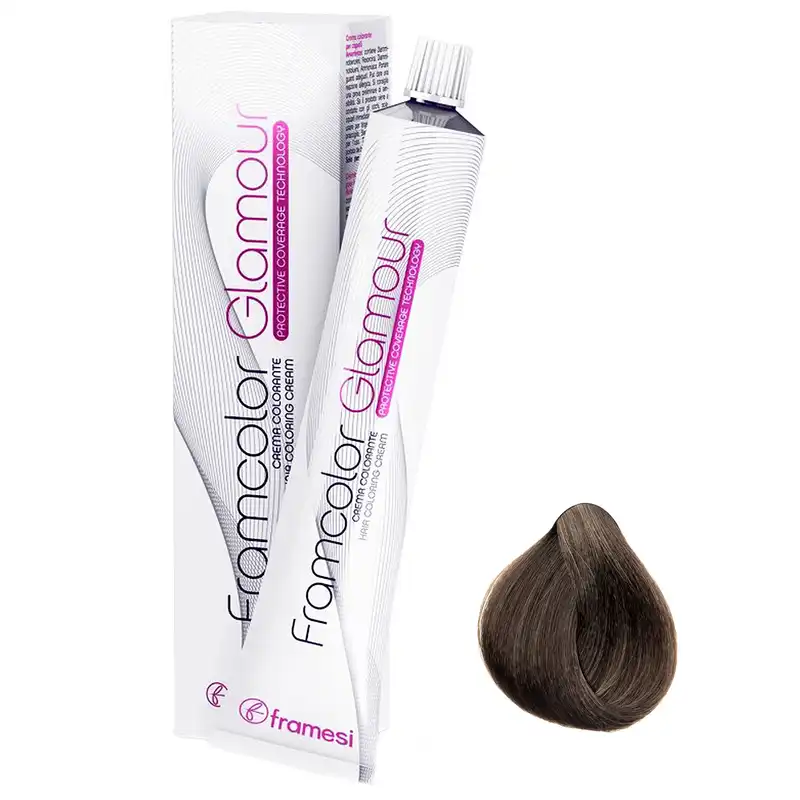 رنگ مو فرامسی مدل Framcolor Glamour شماره 7.12 حجم 100 میلی لیتر رنگ بلوند تیره خاکستری طبیعی
