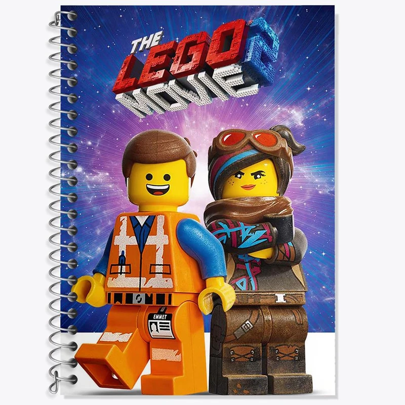 دفتر زبان 50 برگ خندالو مدل سه خط طرح انیمیشن لگو LEGO کد 3767