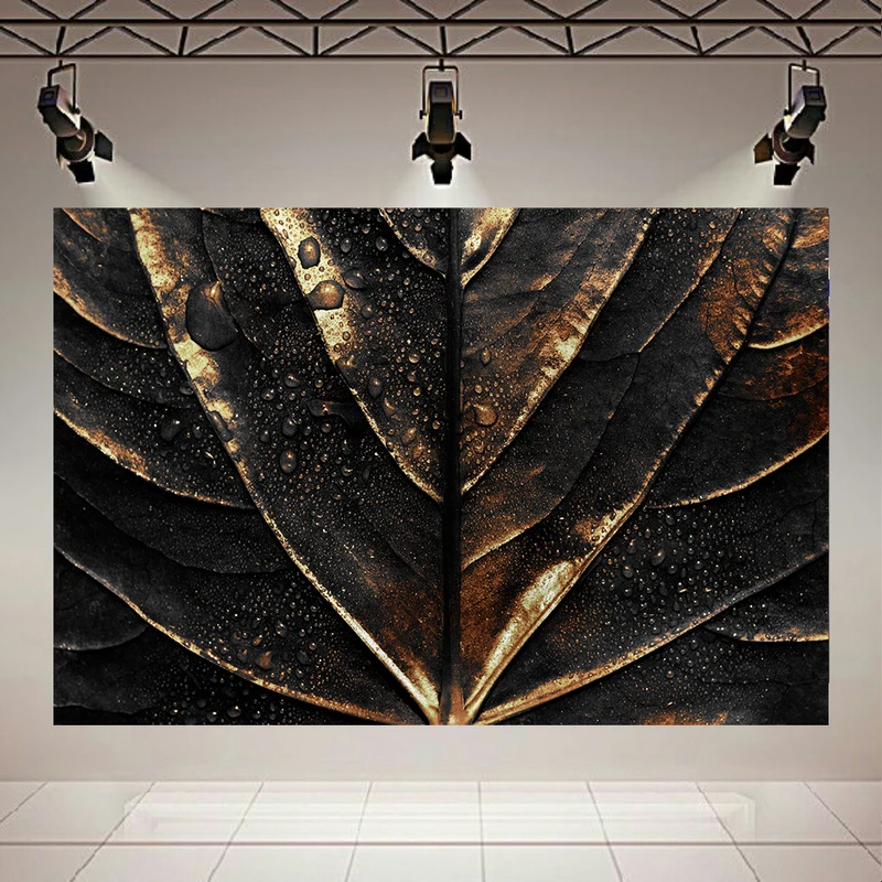 استیکر طرح برگ طلایی نم آلود کد AR31023