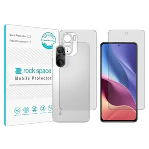 Rockspace transparent screen protector HyGEL model suitable for Xiaomi Redmi K40 mobile phone with back protector