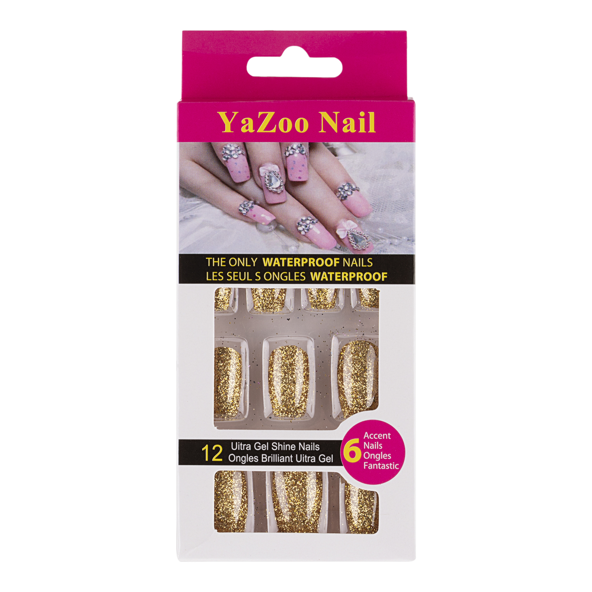 ناخن مصنوعی یازو مدل H 06 بسته 12 عددی