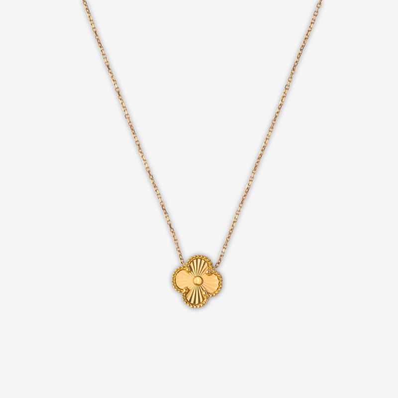 گردنبند طلا 18 عیار زنانه با زنجیر حلقه‌ای (فلامینگو) جواهری راز مدل Rpe146-2