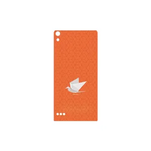 MAHOOT Minimalist origami bird Cover Sticker for Huawei Ascend P6