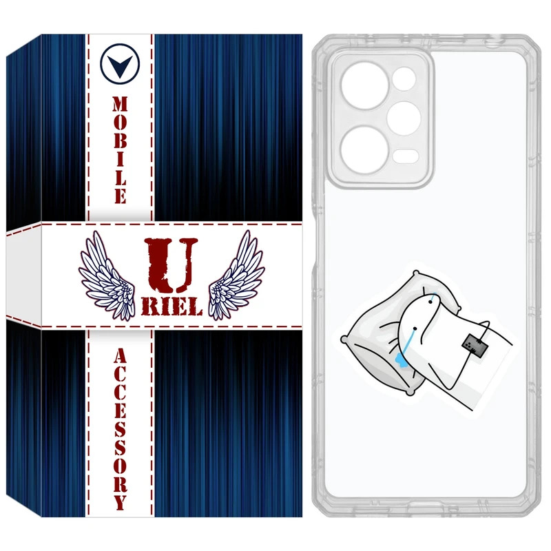 کاور یوریل مدل Clear کد 81 طرح غمگین مناسب برای گوشی موبایل شیائومی Poco X5 Pro / Redmi Note 12 Pro / Note 12 Pro Plus