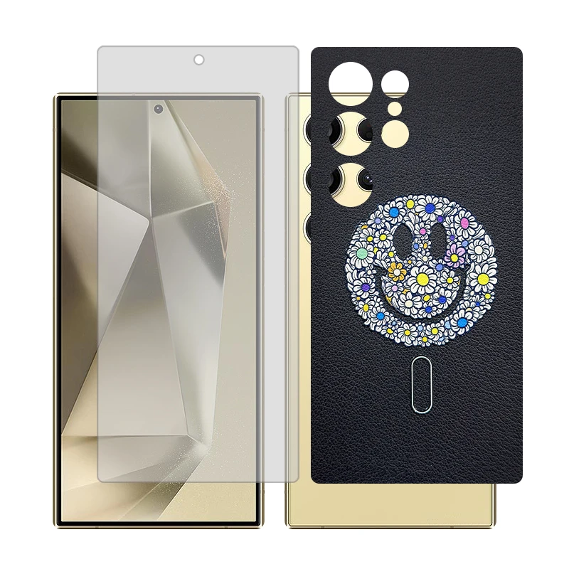 محافظ صفحه نمایش شفاف گلس مدل Together مناسب برای گوشی موبایل سامسونگ Galaxy S24 Ultra به همراه برچسب پوششی