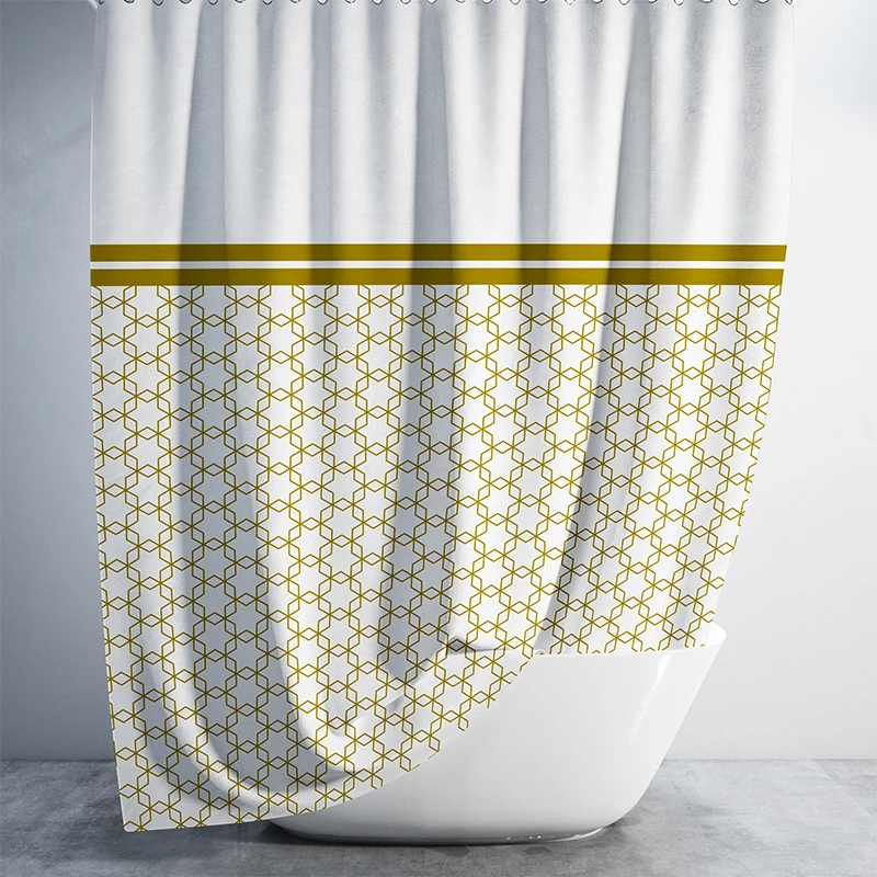 پرده حمام دلفین مدل 1869 سایز 180x200سانتی متر