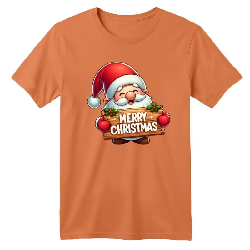 تی شرت آستین کوتاه بچگانه مدل بابانوئل کریسمس کد 26