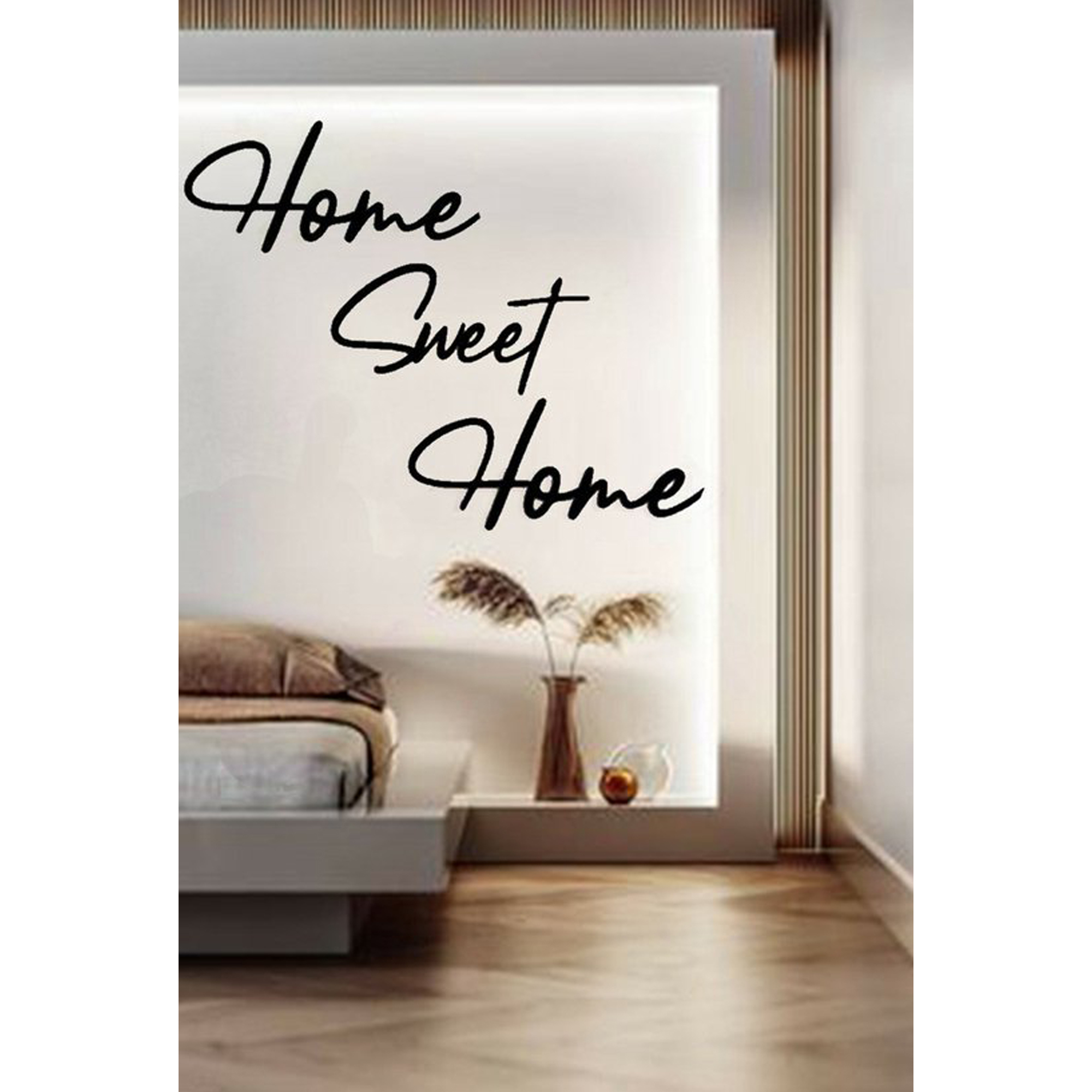 استیکر دیواری مدل Home sweet home کد C24 مجموعه 3 عددی