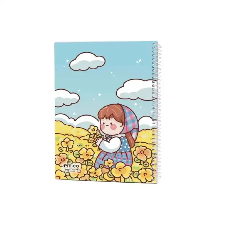 دفتر مشق 60 برگ پیتیکو مدل دختر کیوت کد 1