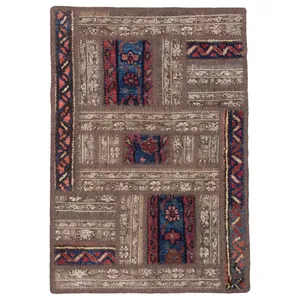 کلاژ فرش دستباف نیم متری مدل دپ کد 13110