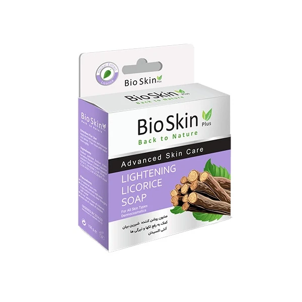 صابون شستشو بایو اسکین مدل LICORICE وزن 100 گرم