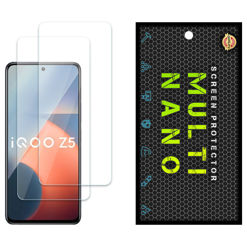 محافظ صفحه نمایش مولتی نانو مدل X-S2N مناسب برای گوشی موبایل ویوو iQOO Z5 بسته دو عددی