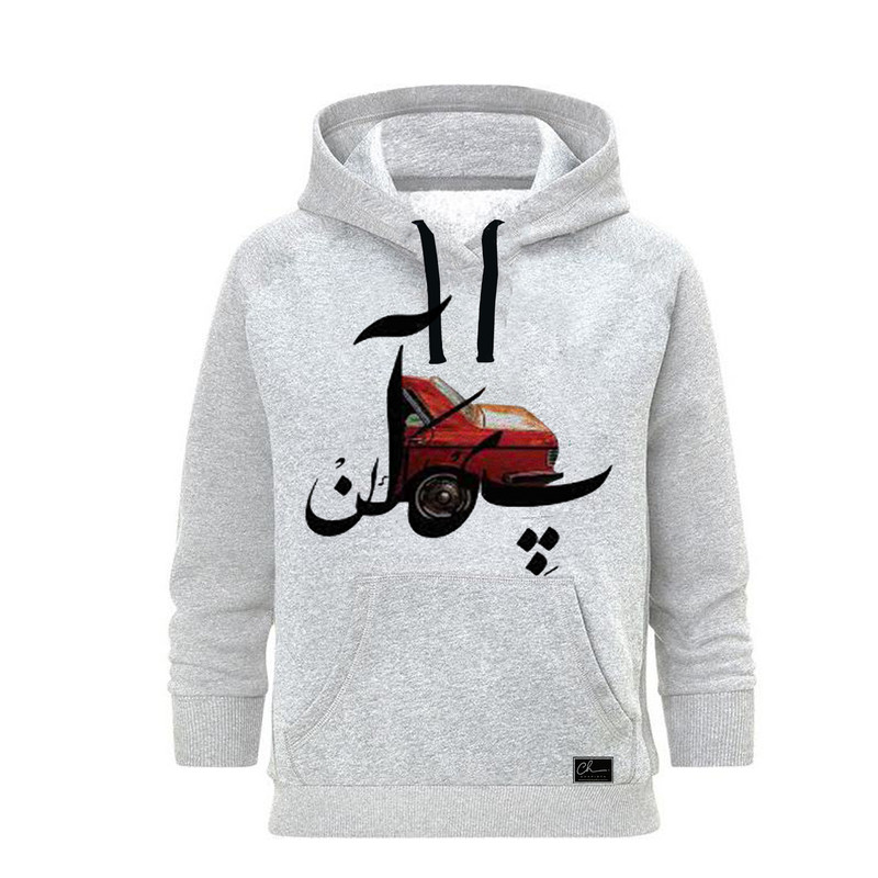 هودی زنانه مدل پیکان کد M152 رنگ طوسی