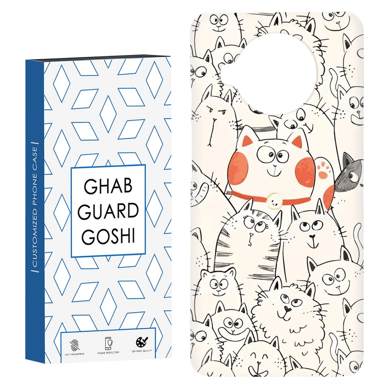کاور قاب گارد گوشی طرح گربه کد Dimo-024 مناسب برای گوشی موبایل شیائومی Mi 10t lite