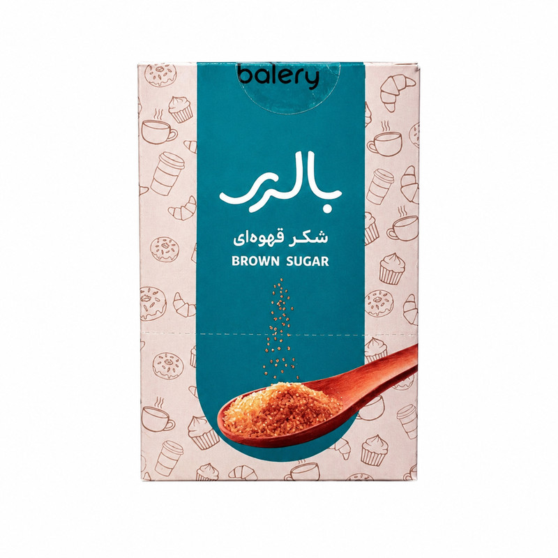 شکر قهوه ای بالری - 7 گرم بسته 40 عددی
