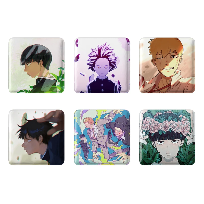 مگنت خندالو طرح انیمه موب سایکو Mob Psycho 100 کد 1540A مجموعه 6 عددی