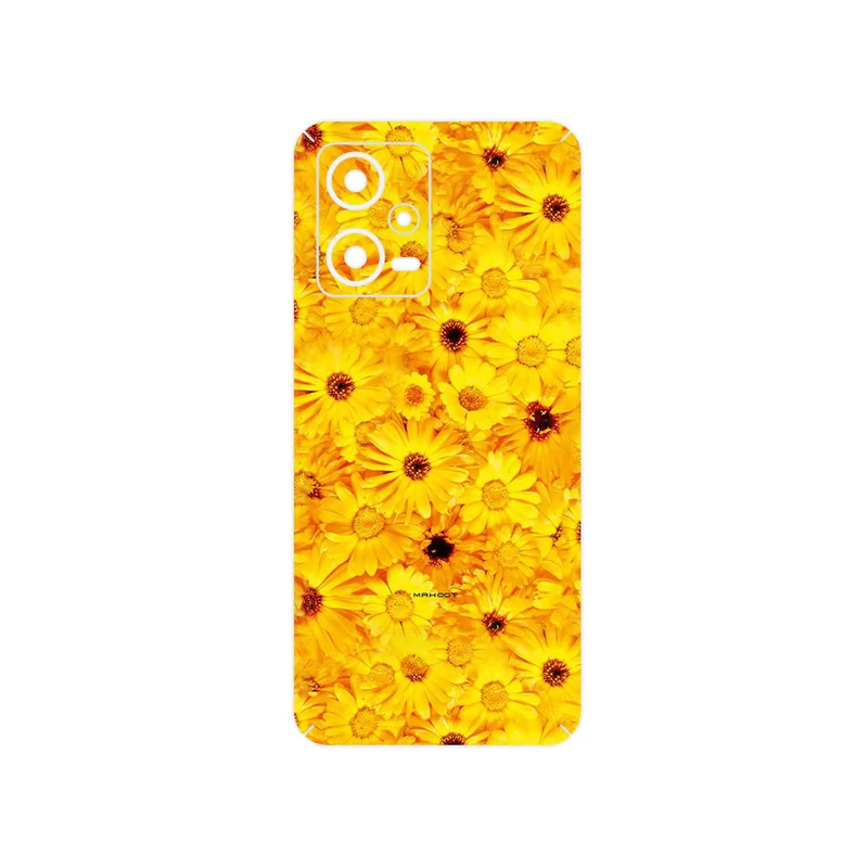 برچسب پوششی ماهوت مدل Yellow_Flower مناسب برای گوشی موبایل شیائومی Redmi Note 12 5G