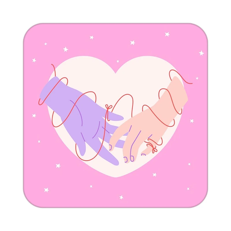 زیر لیوانی کاکتی طرح عاشقانه مدل mp38026