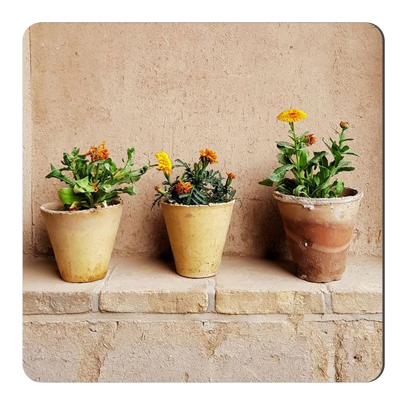 	 مگنت طرح گلدان گل و خانه قدیمی کد wmg2469