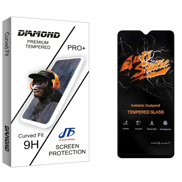 محافظ صفحه نمایش جی اف مدل Diamond Anti Static مناسب برای گوشی موبایل سامسونگ Galaxy A04