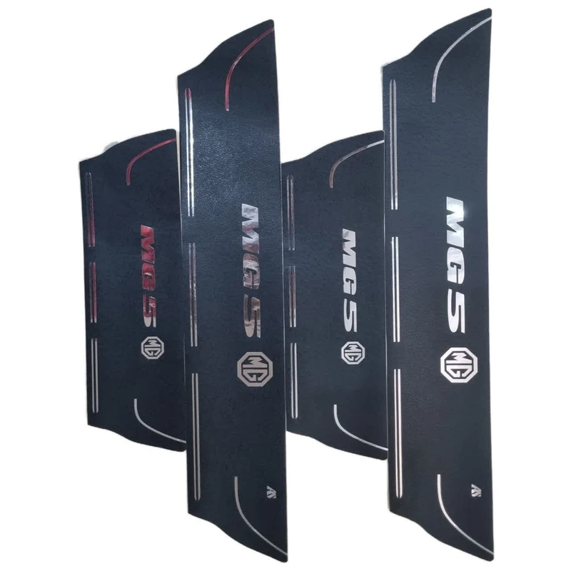 برچسب پارکابی خودرو امیران اسپرت طرح چرم کد 2025079 مناسب برای MG5 مجموعه 4 عددی