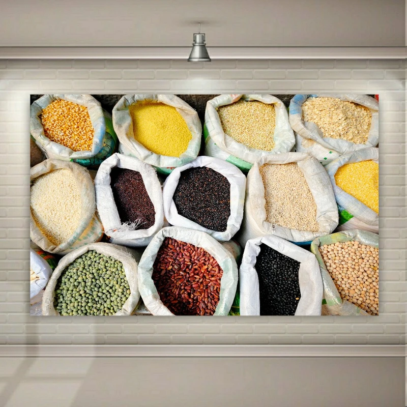 پوستر پارچه ای طرح ادویه مدل SDP1728