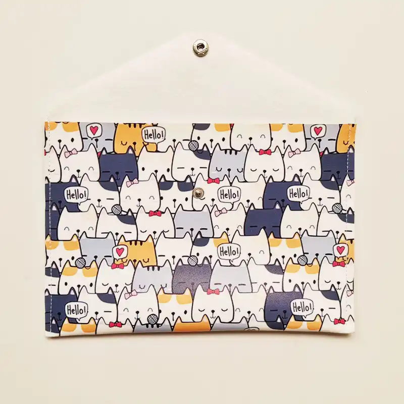 پوشه دکمه دار طرح گربه مدل LFA100521