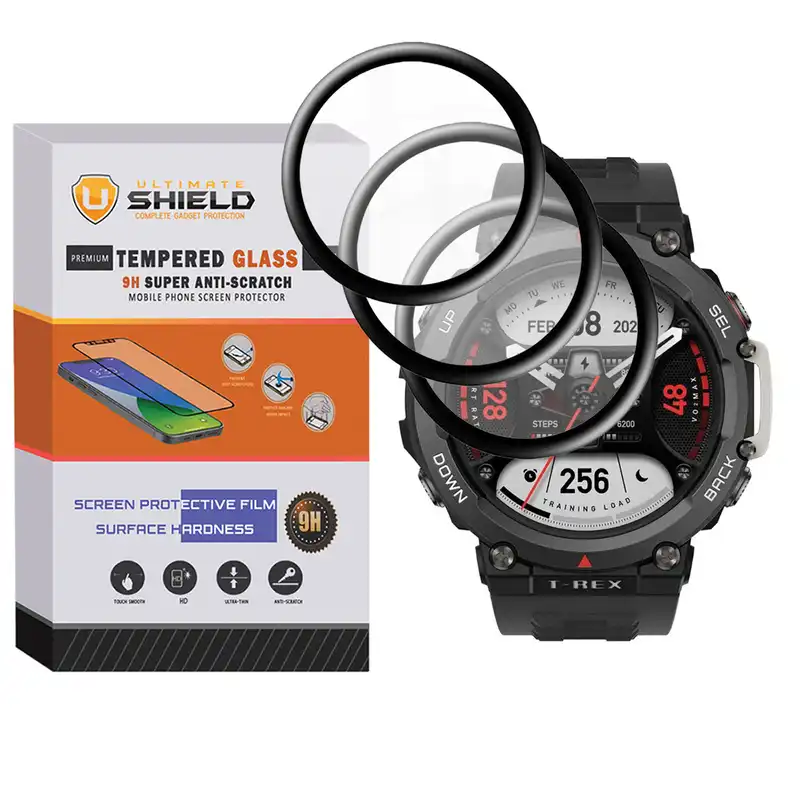 محافظ صفحه نمایش نانو آلتیمیت شیلد مدل Pmma-UL مناسب برای ساعت هوشمند امیزفیت T-Rex 2 بسته سه عددی
