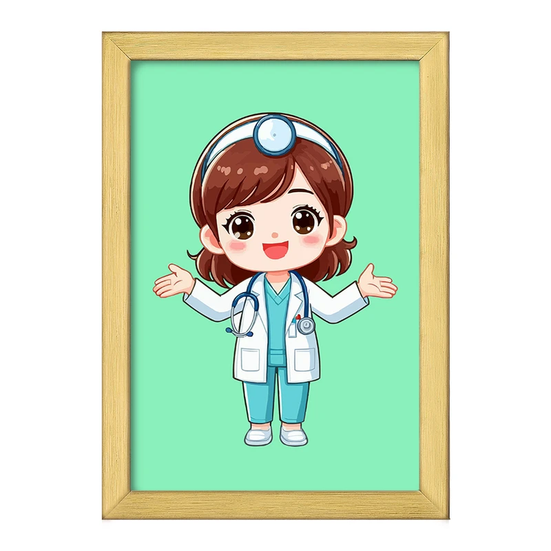 تابلو خندالو طرح پزشک و پرستار کودکانه کد 36497