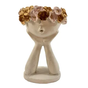 گلدان دکوری مدل رخ متفکر کد 896