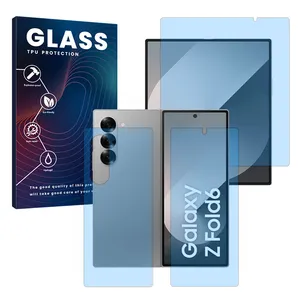 Glass Eye Care model anti-blue ray screen protector suitable for Samsung Galaxy Z Fold 6 mobile phone along with back protector