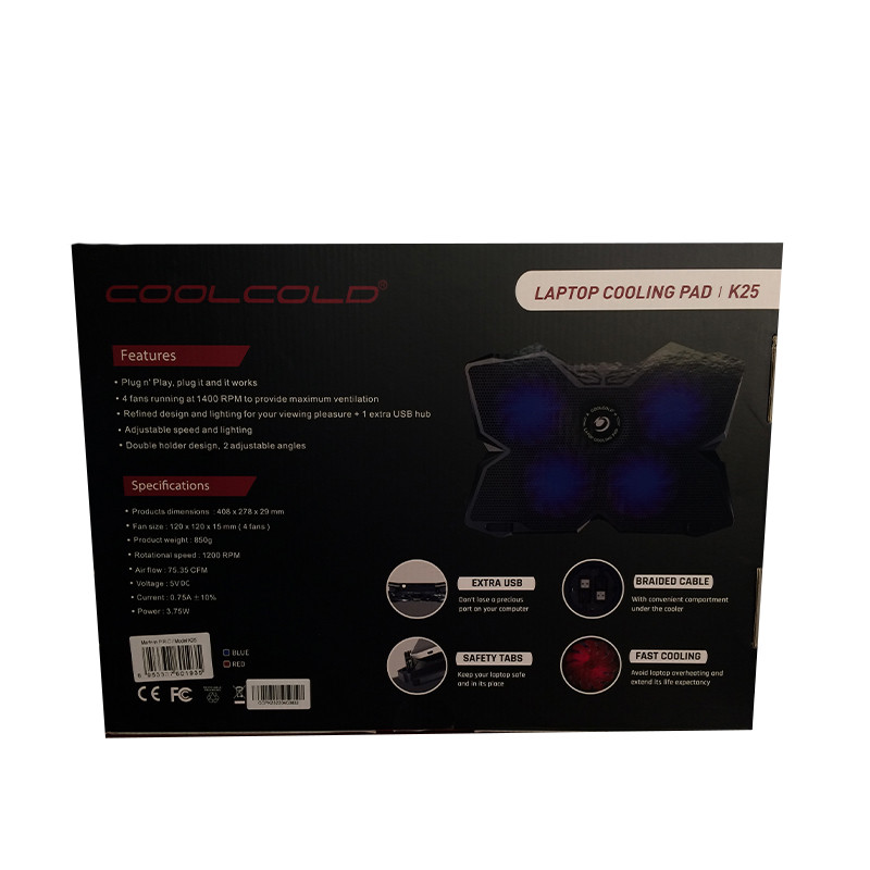 پایه خنک کننده لپ تاپ کول کلد مدل  Gaming K25