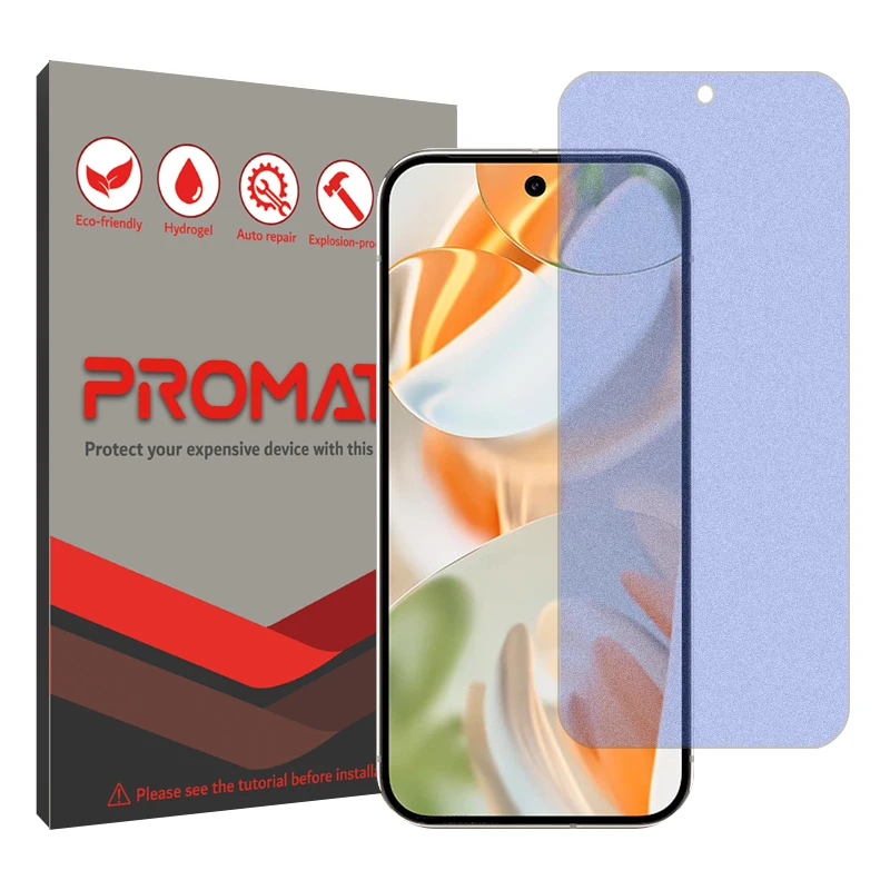 محافظ صفحه نمایش مات آنتی بلو پرومیت مدل Resistant مناسب برای گوشی موبایل گوگل Pixel 9 Pro