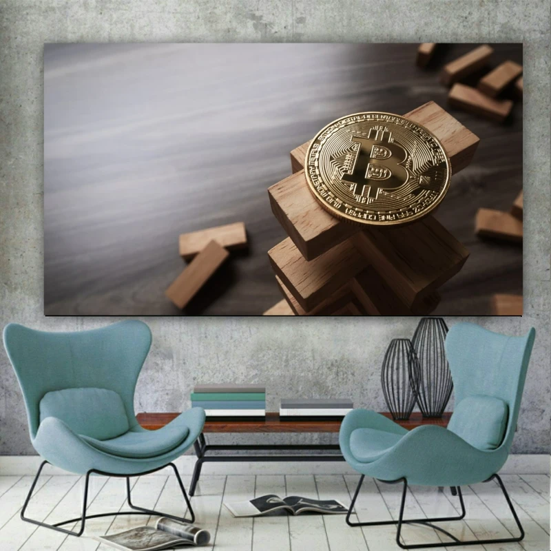 تابلو بوم طرح بیت کوین مدل SDB2018