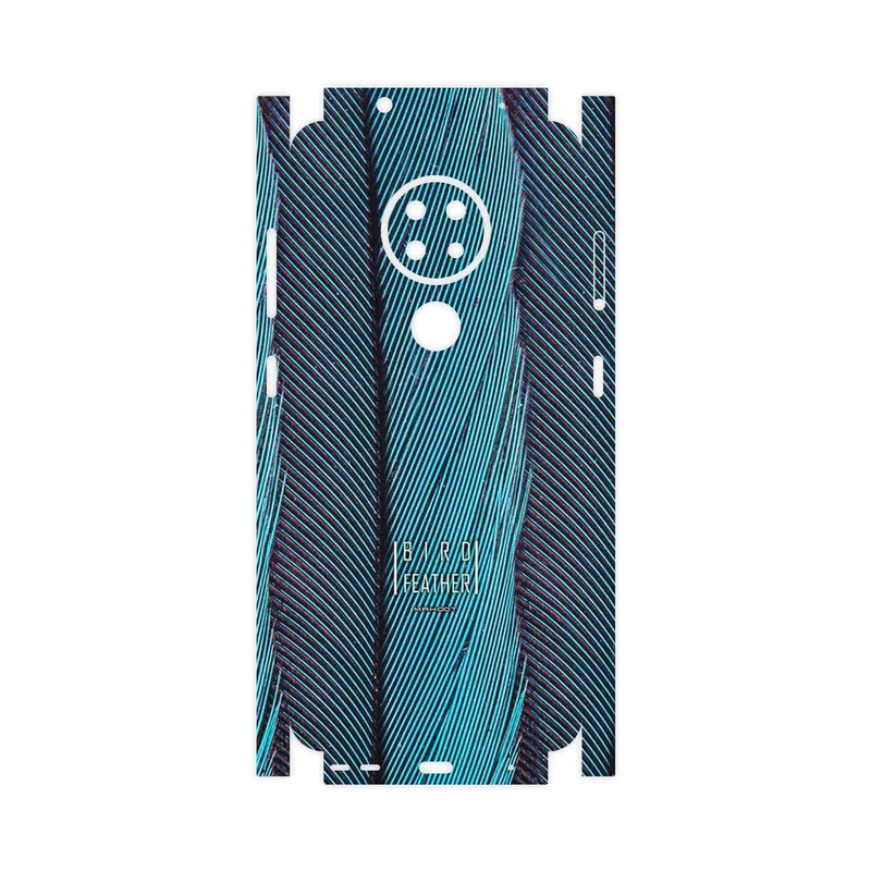 برچسب پوششی ماهوت مدل Turquoise feathers-FullSkin مناسب برای گوشی موبایل نوکیا 6.2