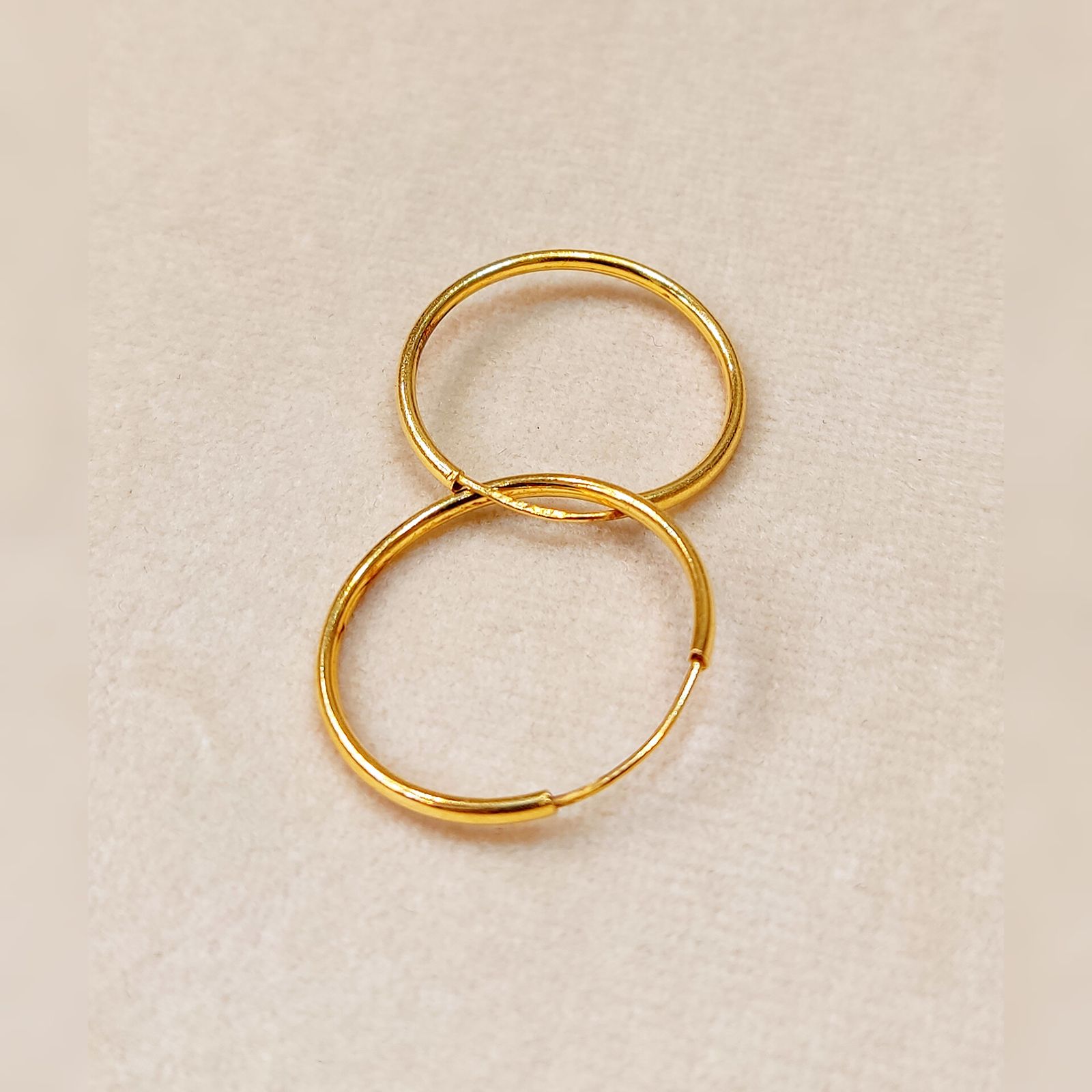 گوشواره طلا 18 عیار زنانه مدل آویز حلقه ای کد 322 -  - 4