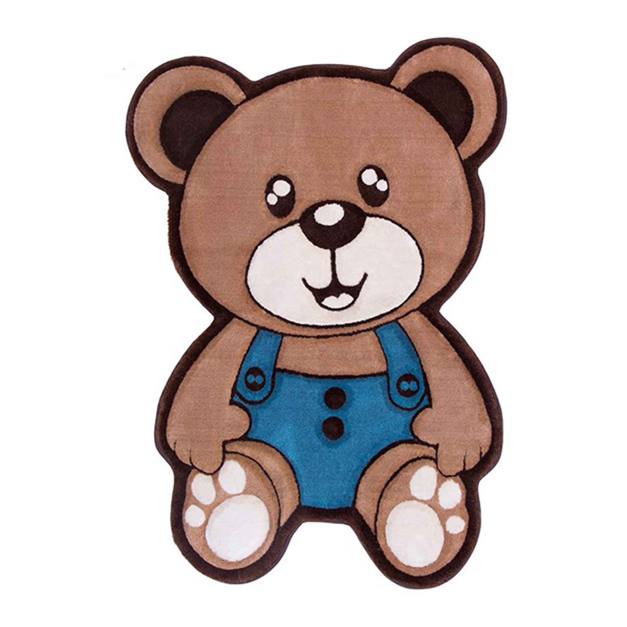 فرش تزیینی زرباف مدل خرس پسر سایز 100×75