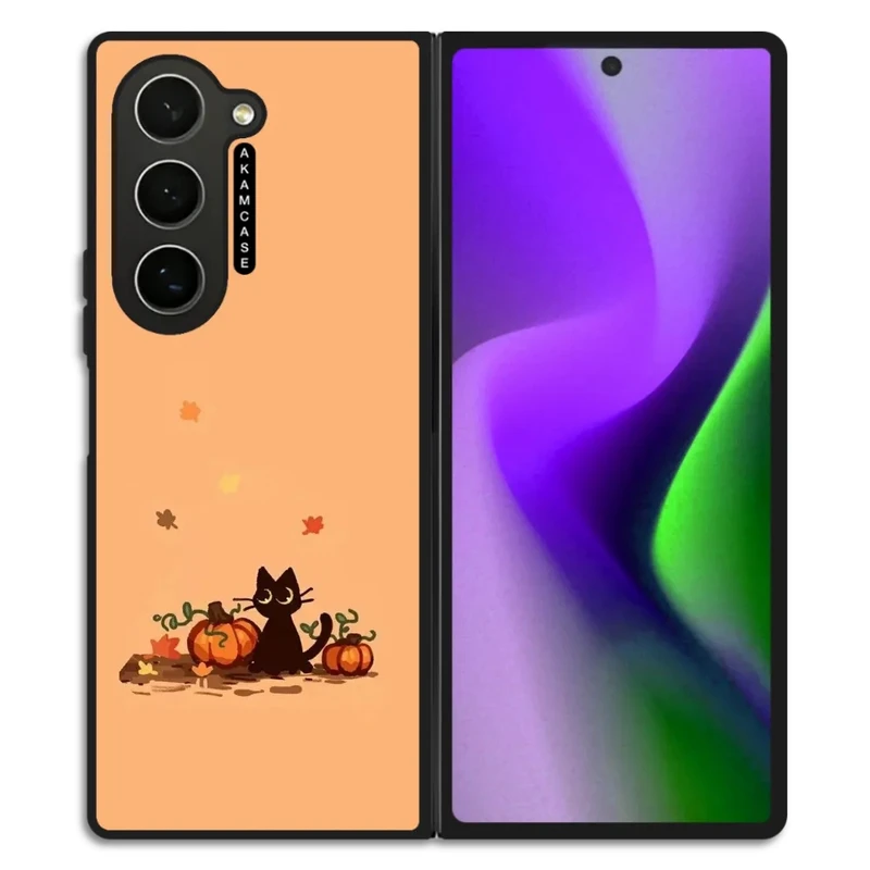 کاور آکام مدل AMC-WSGZFOLD6-PUMPKIN-1 مناسب برای گوشی موبایل سامسونگ Galaxy Z Fold 6