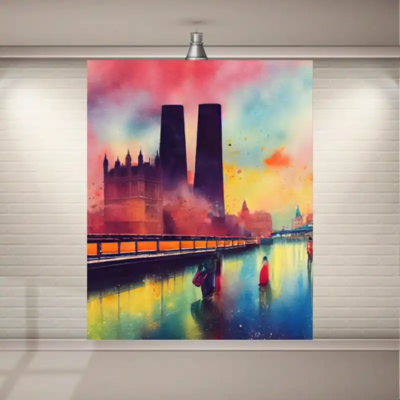 تابلو بوم طرح لندن مدل SDB8304