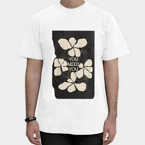 تیشرت آستین کوتاه مردانه مدل گل