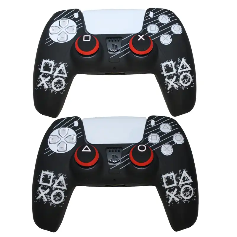 محافظ دسته پلی استیشن 5 مدل squid game LOGO به همراه روکش آنالوگ مجموعه دو عددی