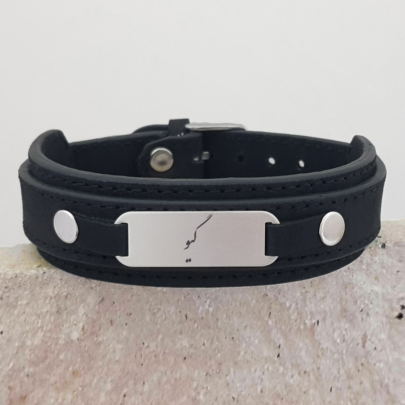 دستبند نقره مردانه ترمه ۱ مدل گیو کد Dcsf0443